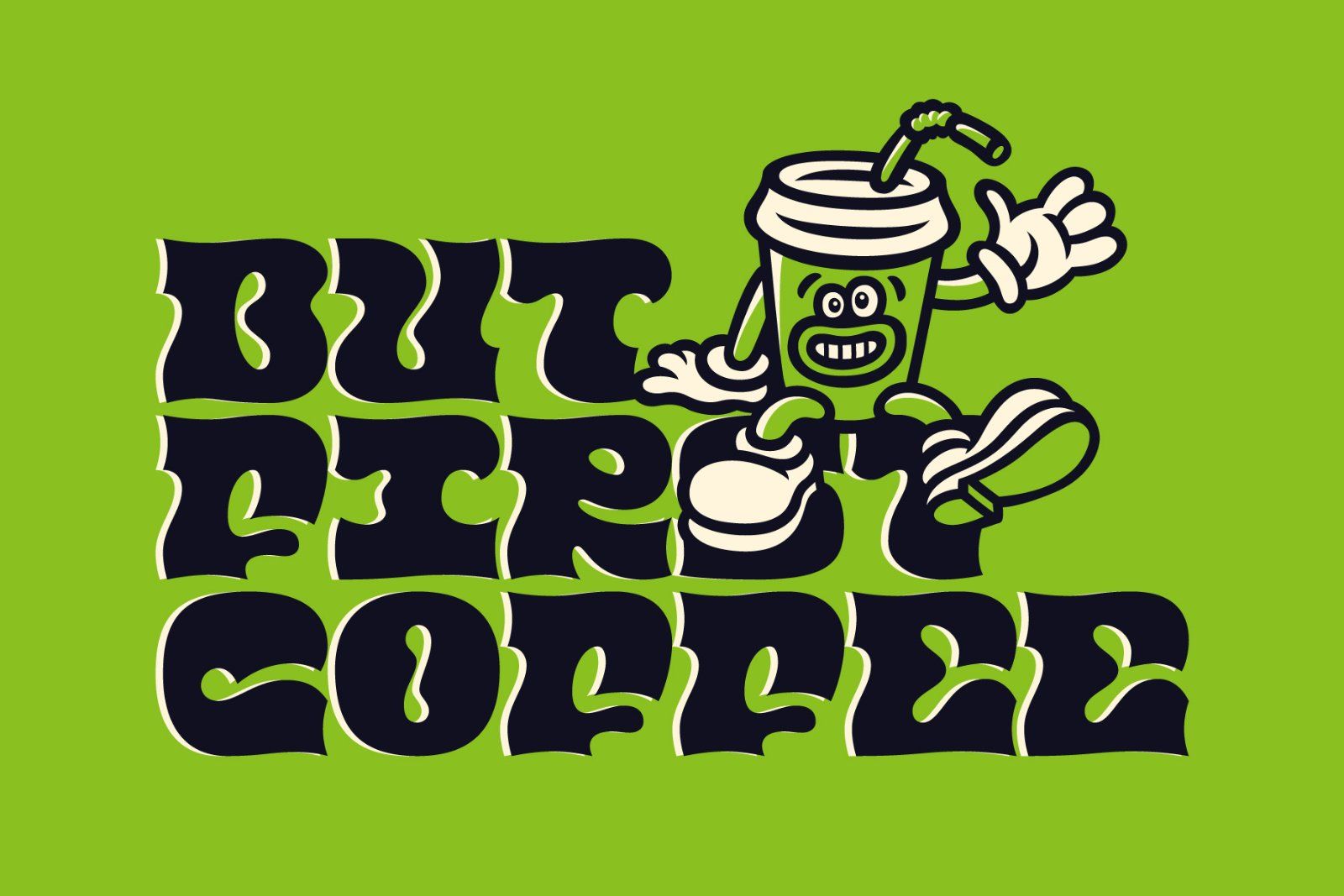 Lazy Dude - font and illustrations — image 3