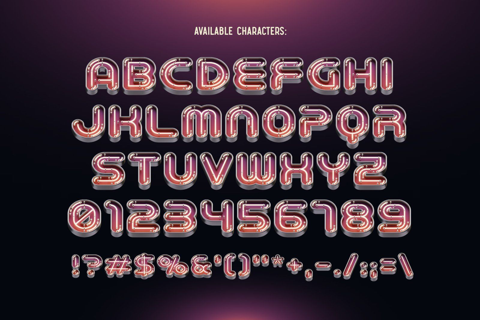 Lights UP color font — image 5