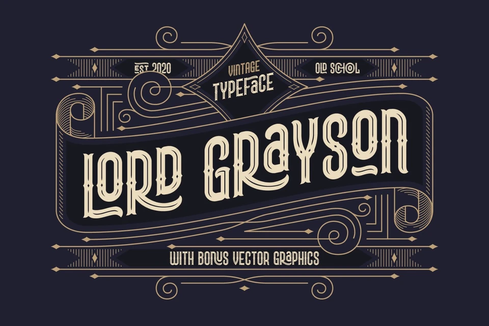 Lord Grayson font and template
