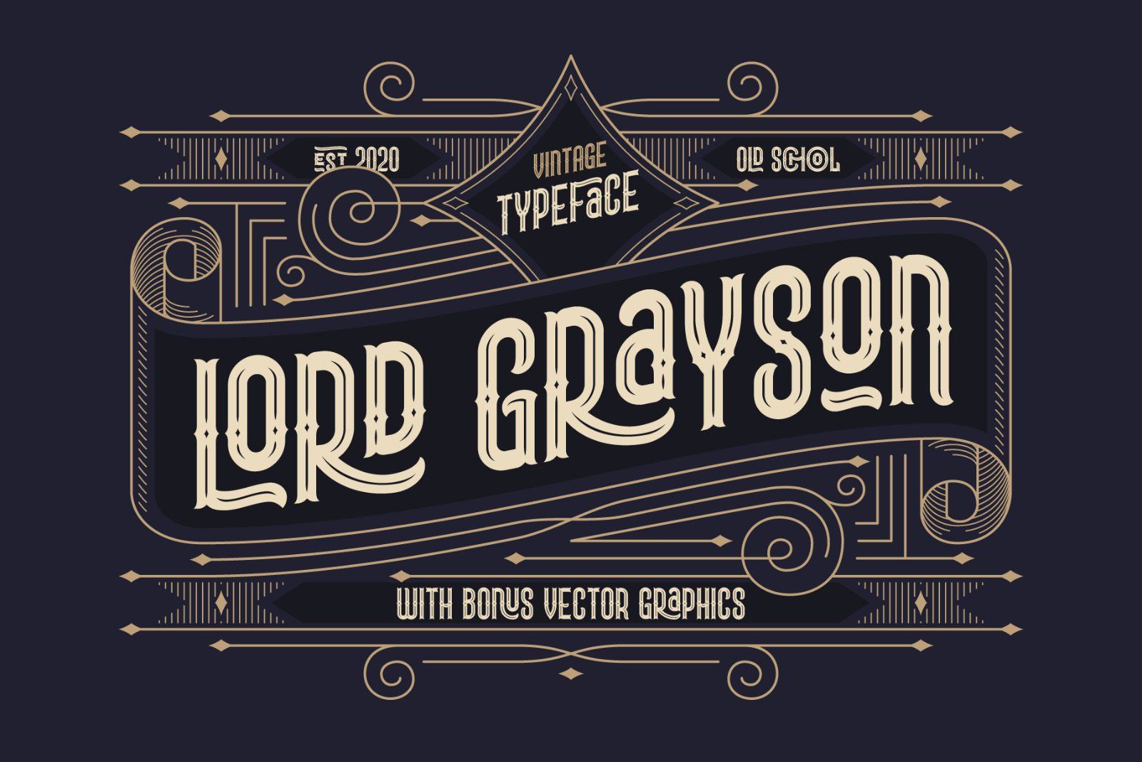 Lord Grayson font and template — image 1