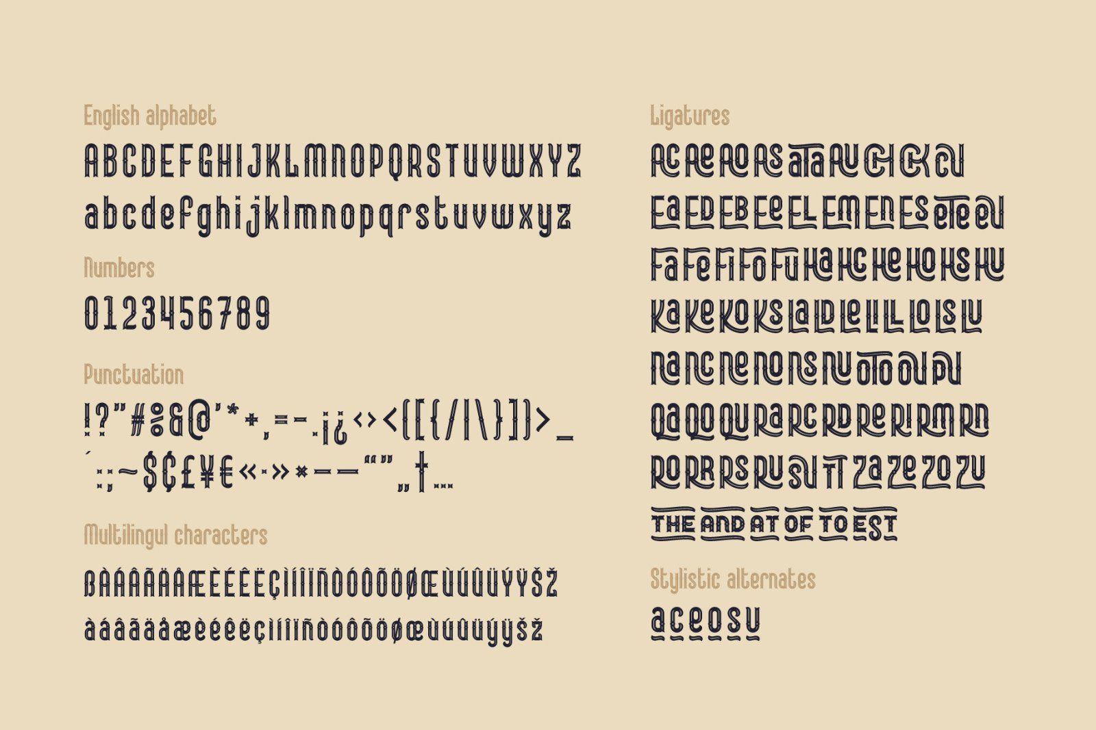 Lord Grayson font and template — image 5