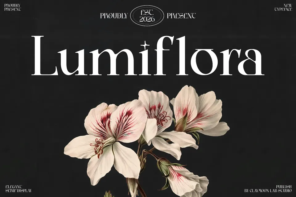 Lumiflora — Elegant Display Serif Typeface