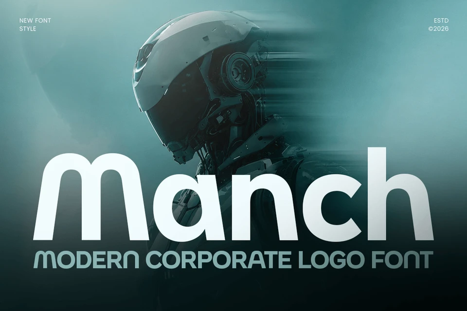 Manch-Modern Logo Font
