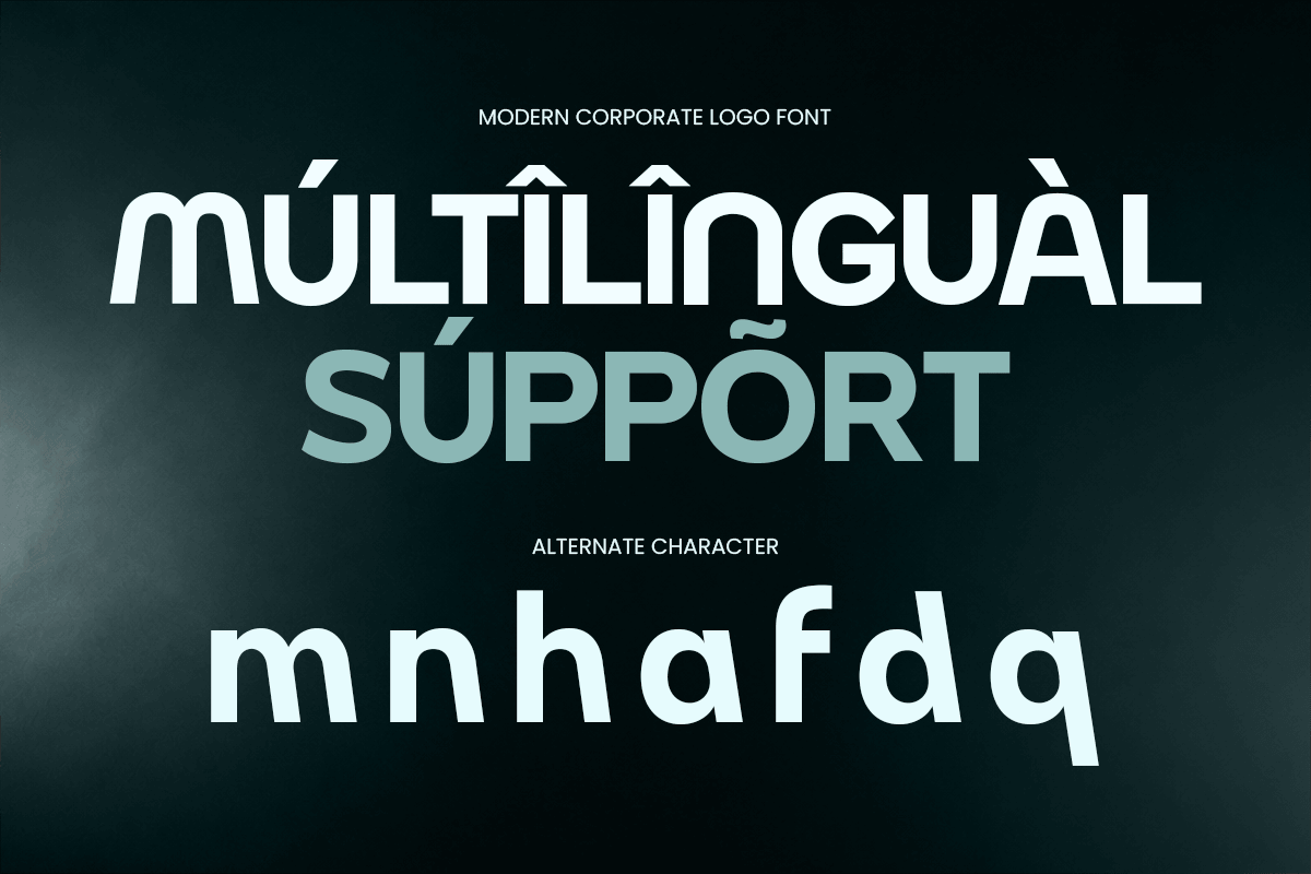 Manch-Modern Logo Font — image 12