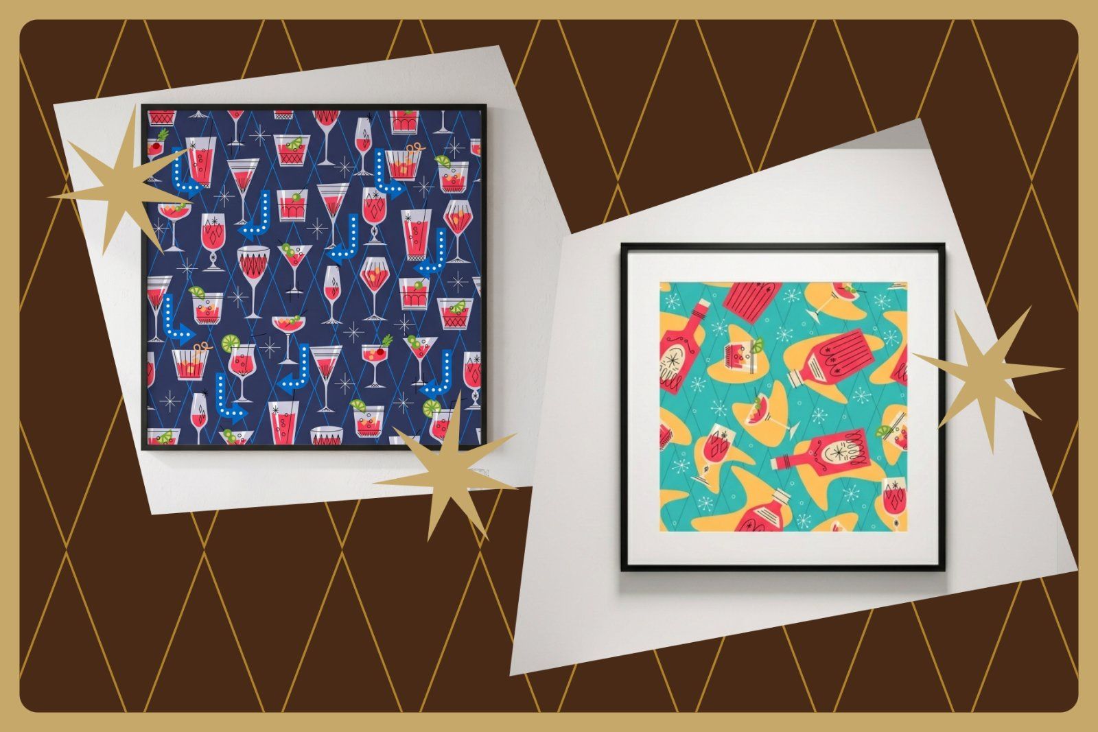 Mid-Century Cocktails Patterns — image 2