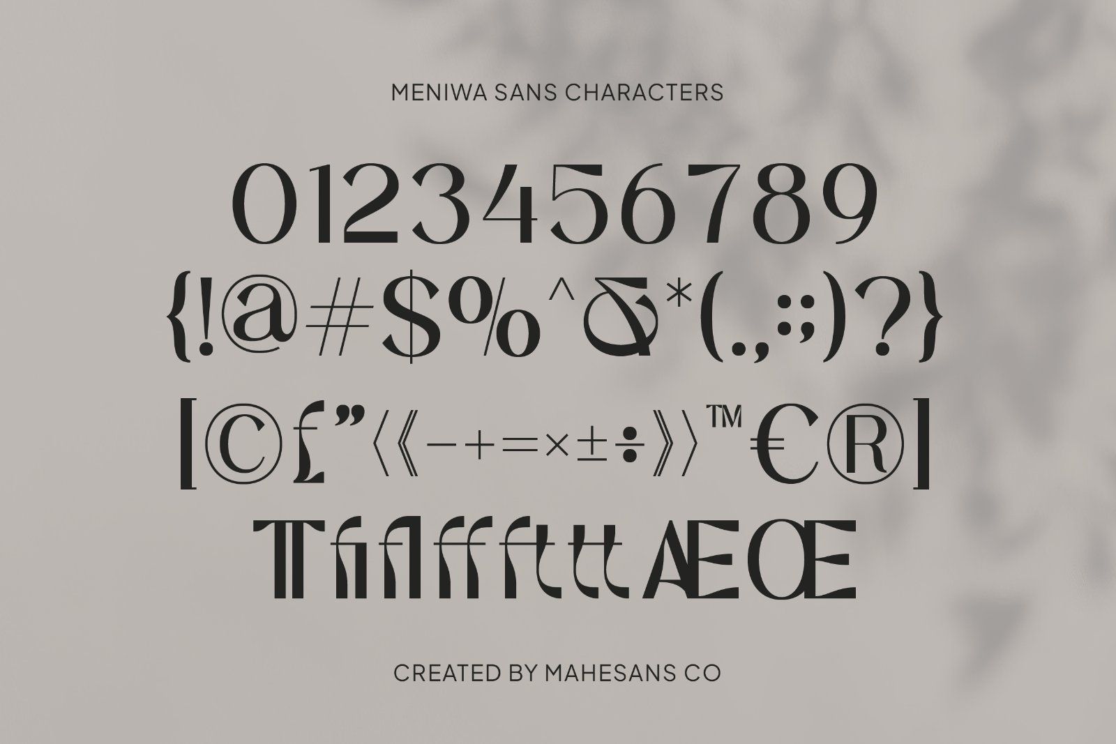 Meniwa – Elegant Modern Sans Serif