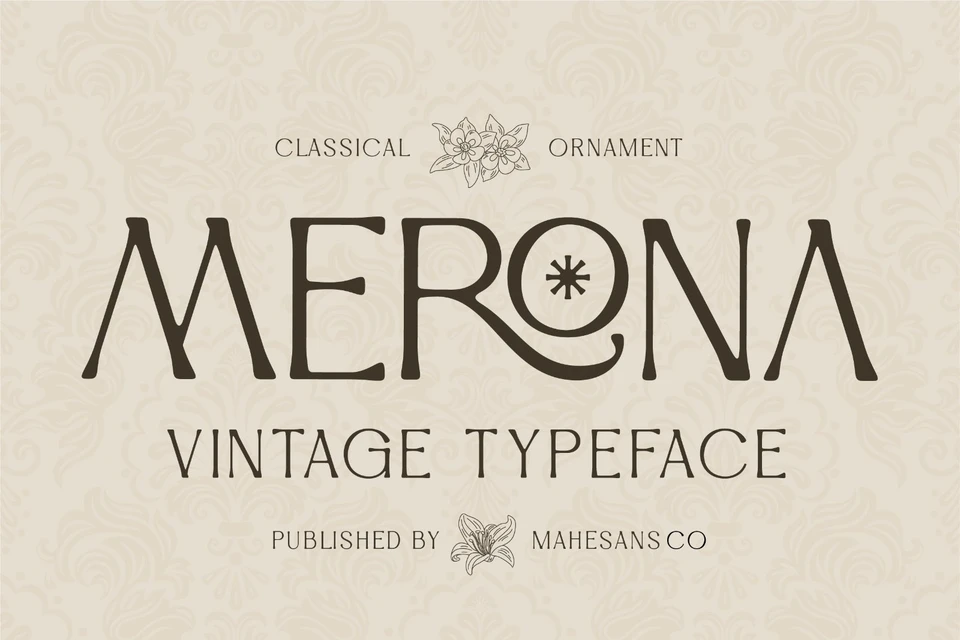 Merona – Vintage Display Typeface