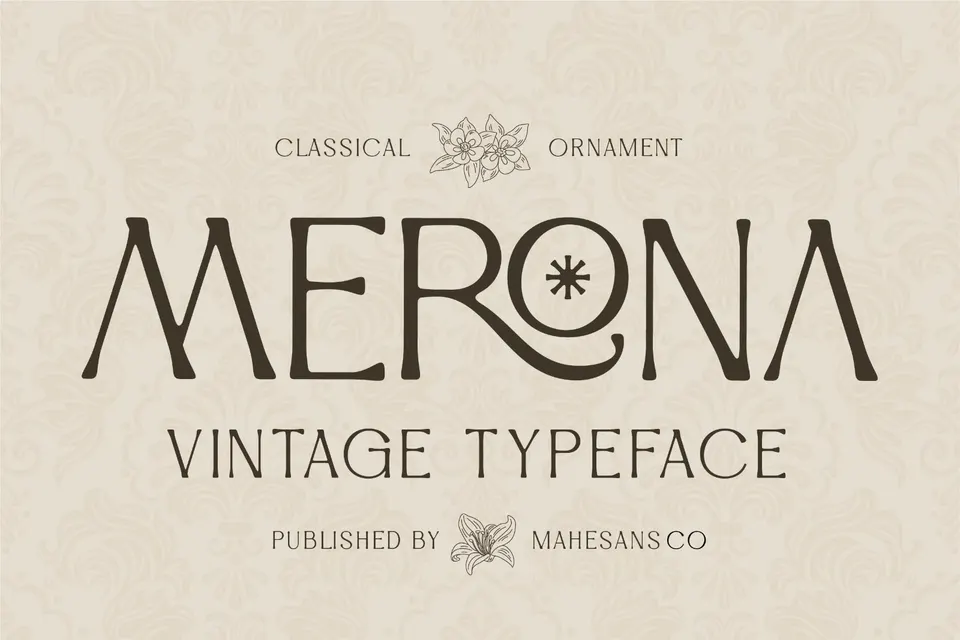 Merona – Vintage Display Typeface