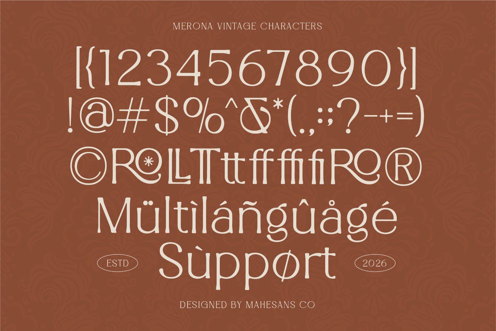 Merona – Vintage Display Typeface — image 10