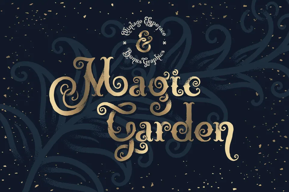 Magic Garden Font and Graphics