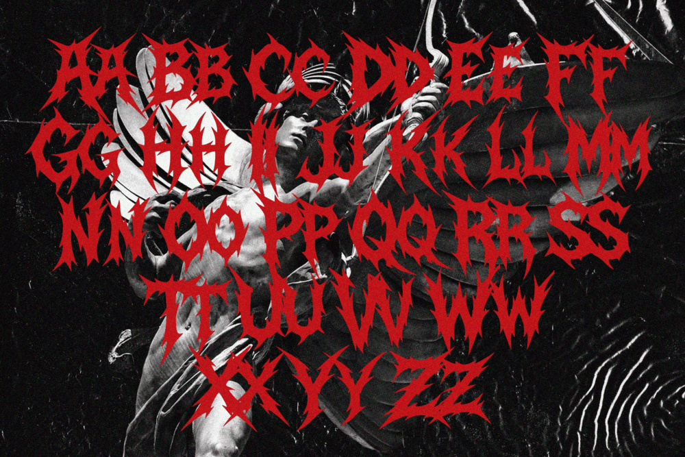 Midnight Legacy — Black Metal Font