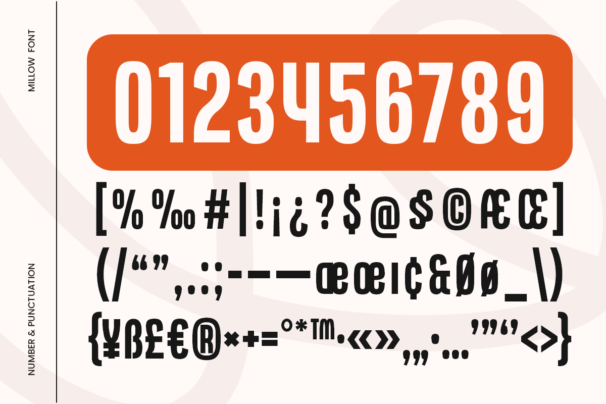 Millow-Condensed Modern Logo Font — image 10