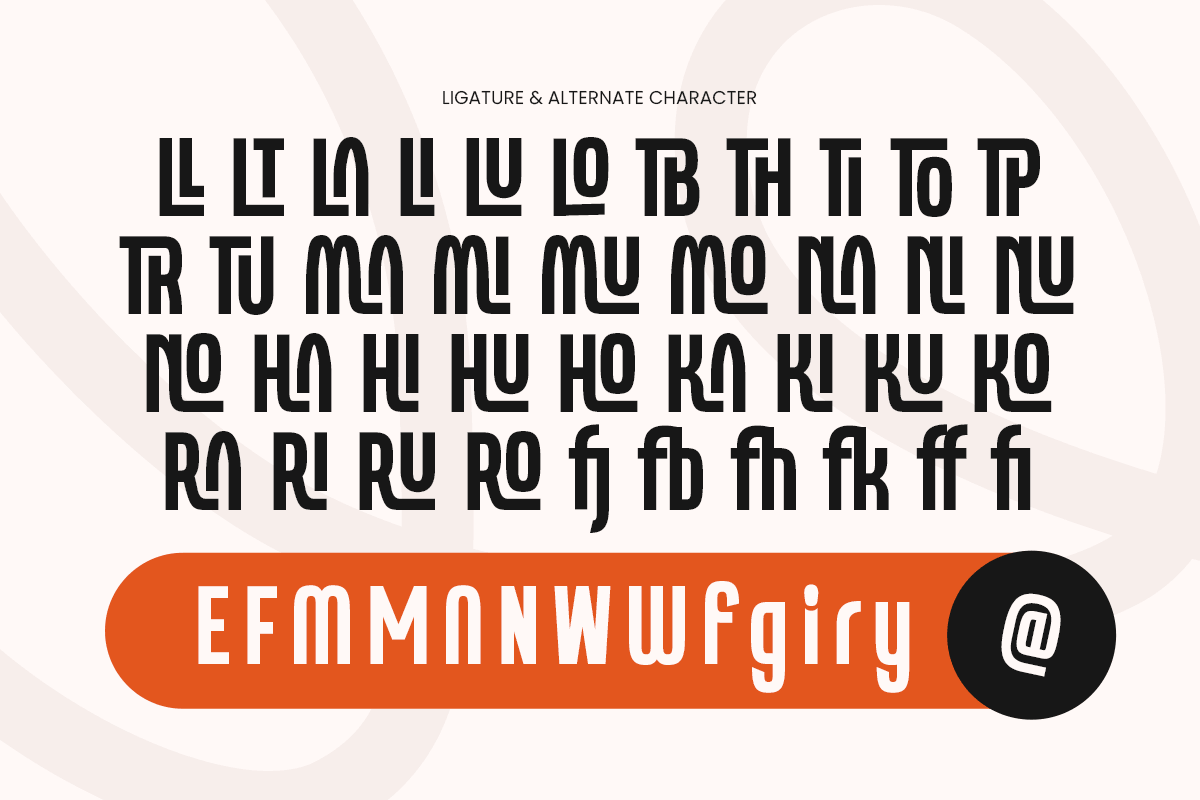 Millow-Condensed Modern Logo Font — image 13