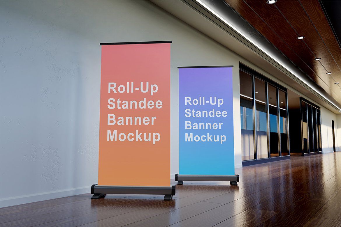 Roll Up Stand Banner Mockup — image 1
