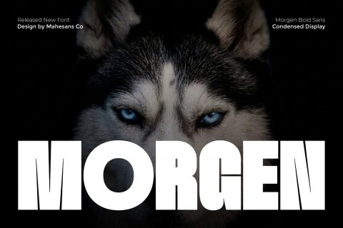 Morgen – Bold Condensed Display Font