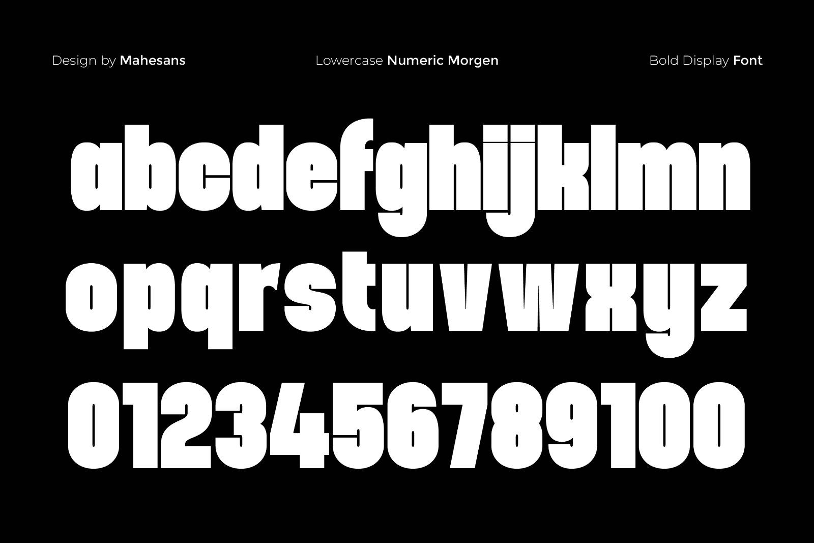 Morgen – Bold Condensed Display Font