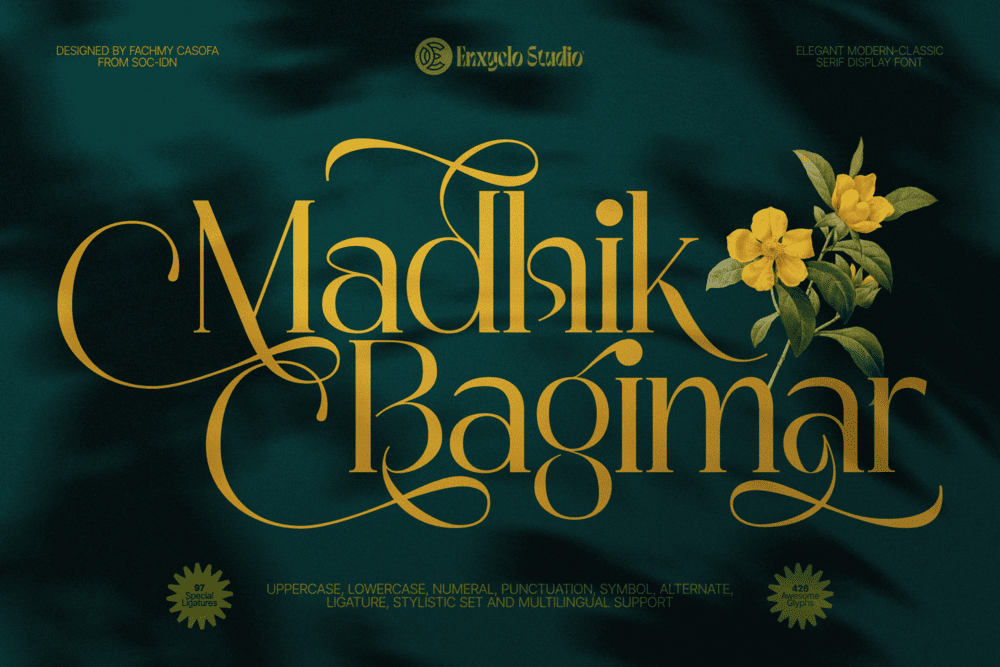 MADHIK BAGIMAR — Elegant Luxury Branding Font