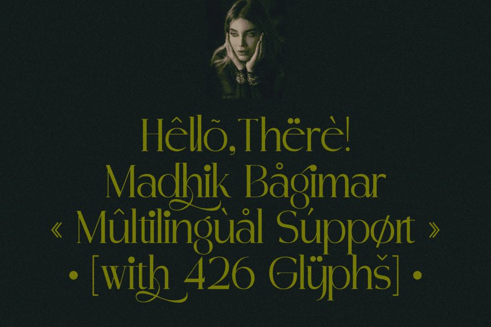 MADHIK BAGIMAR — Elegant Luxury Branding Font