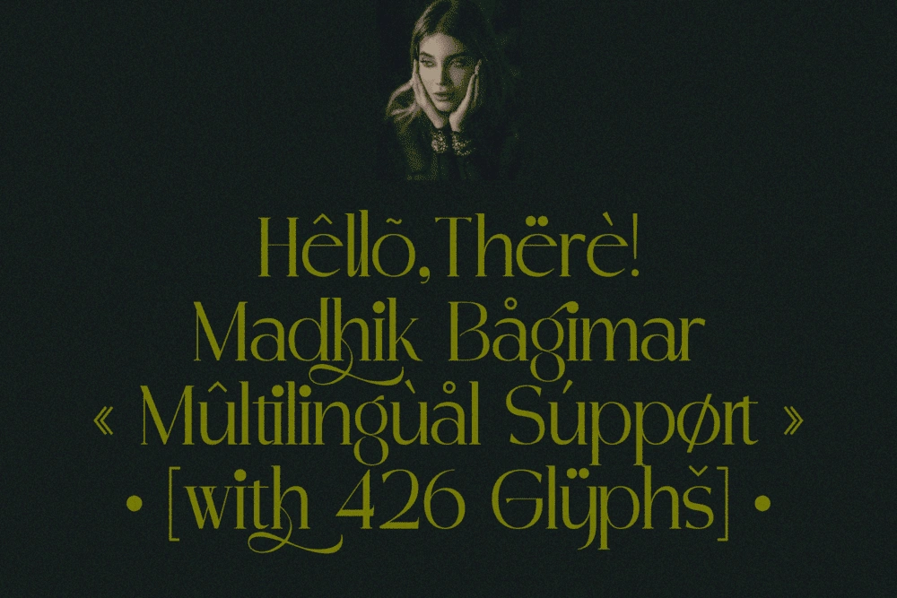 MADHIK BAGIMAR — Elegant Luxury Branding Font — image 21