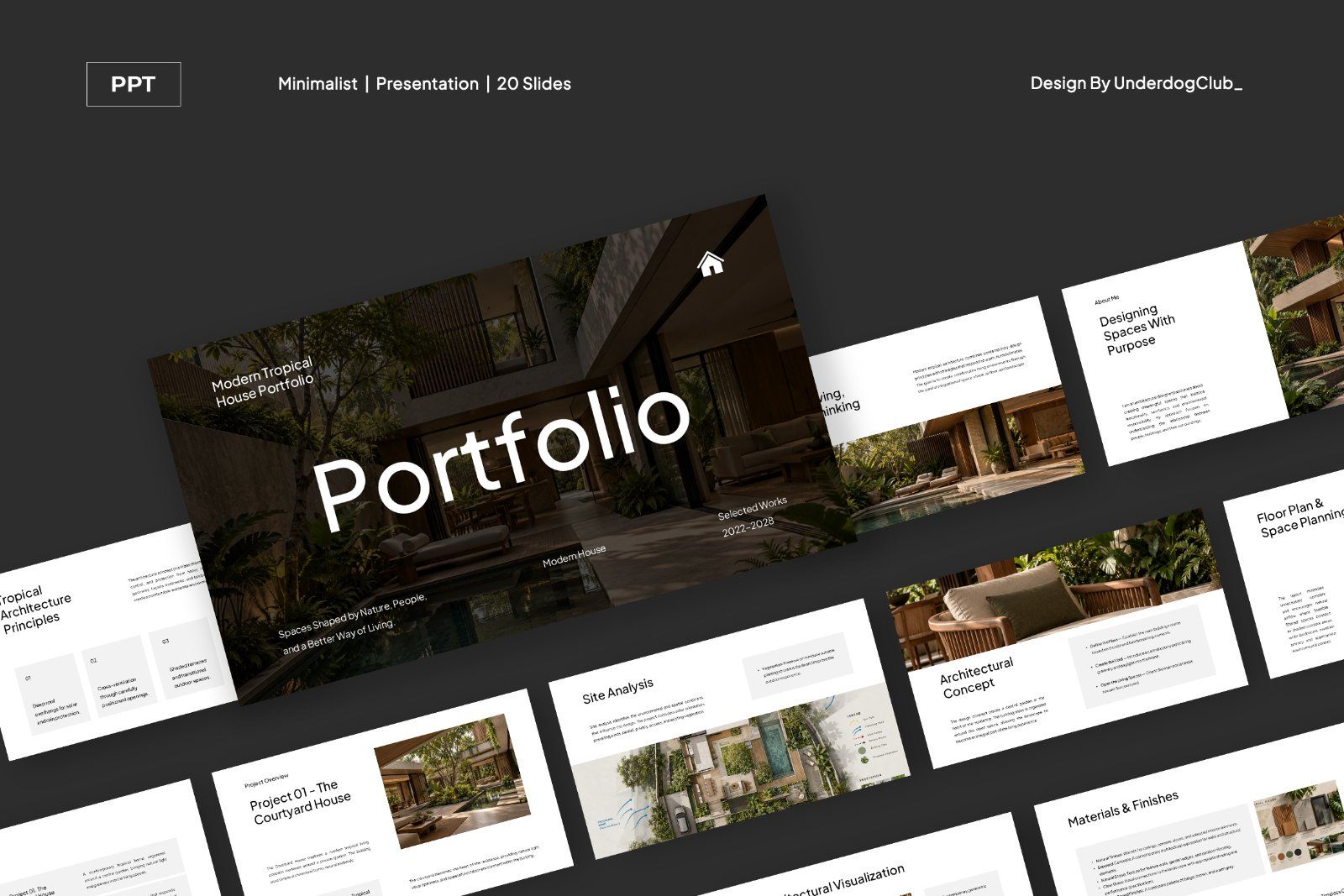 Modern Tropical House Portfolio Presentation — image 1