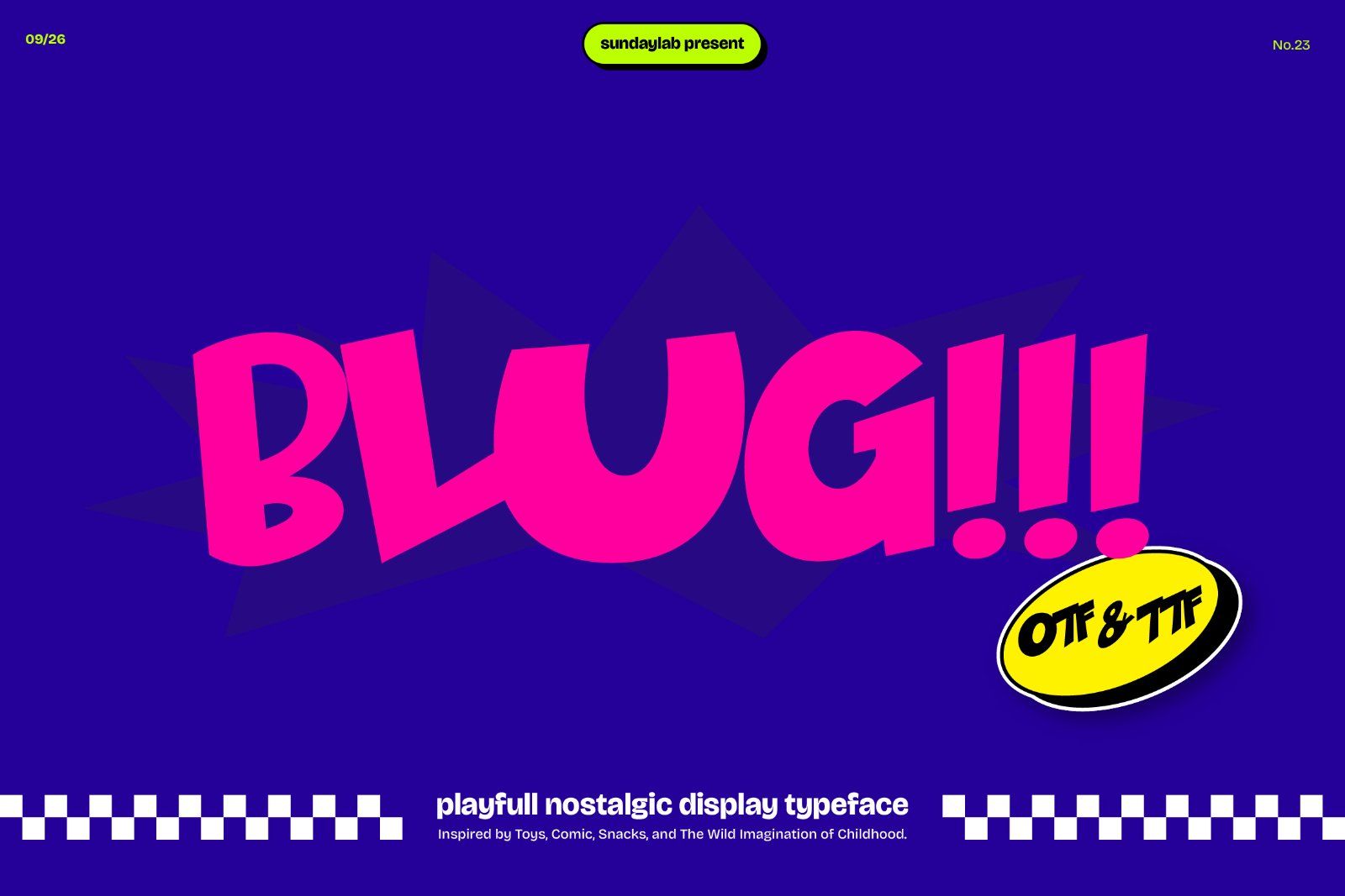 Blug Display Typeface — image 1
