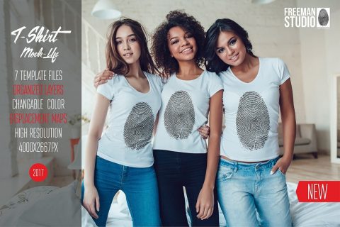 Women's T-Shirts Mock-Up Vol.1