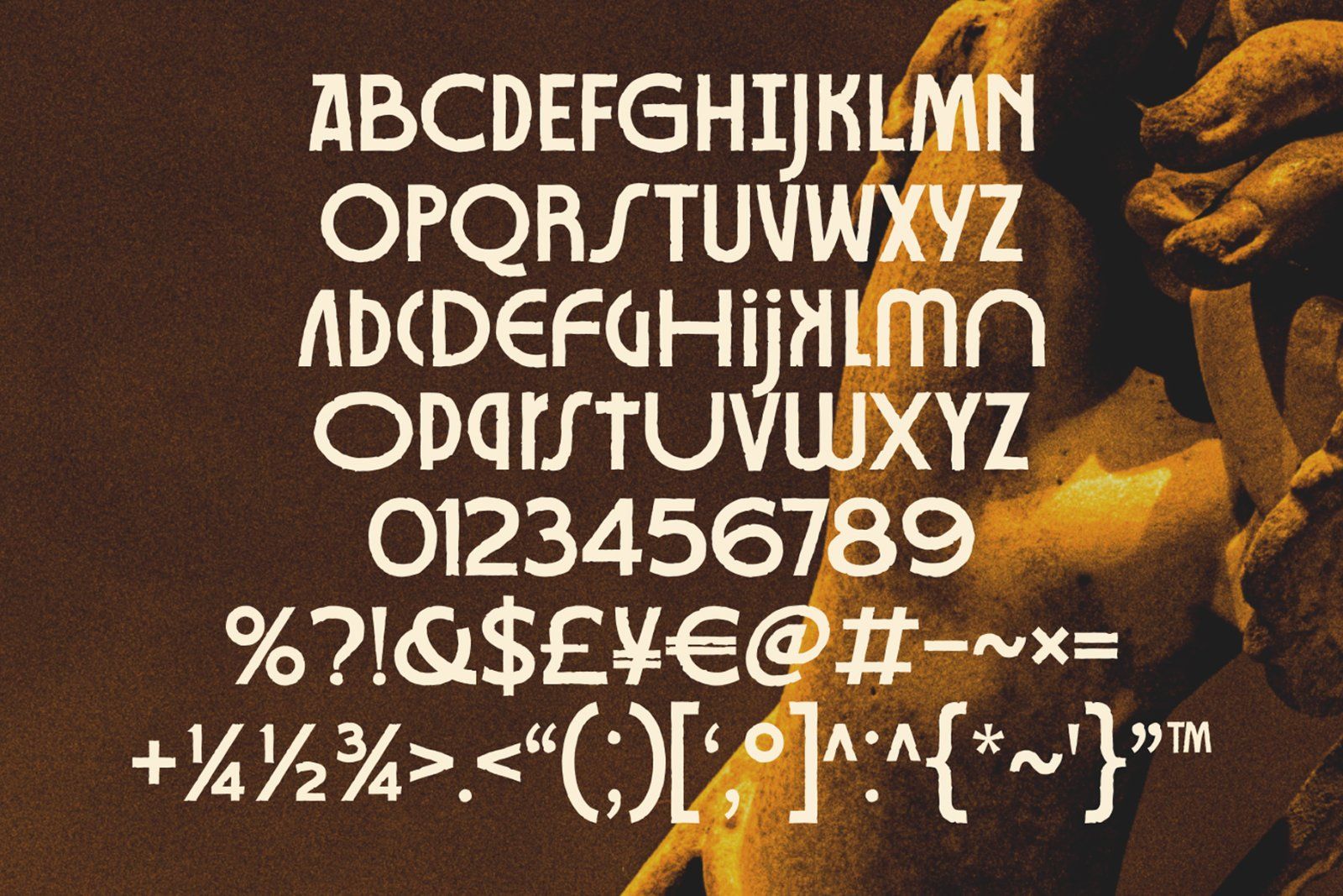 Makura Rough Artifact Display Font — image 10