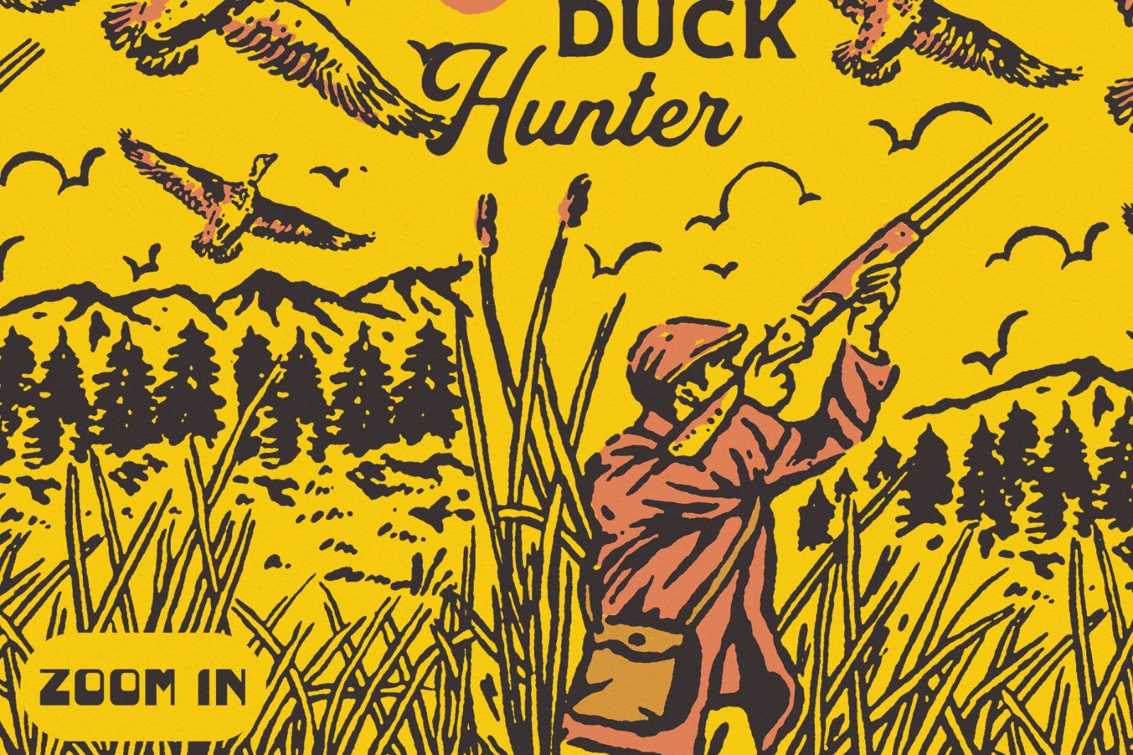 Mallard Duck Hunter – Vintage Outdoor Hunting Illustration — image 3