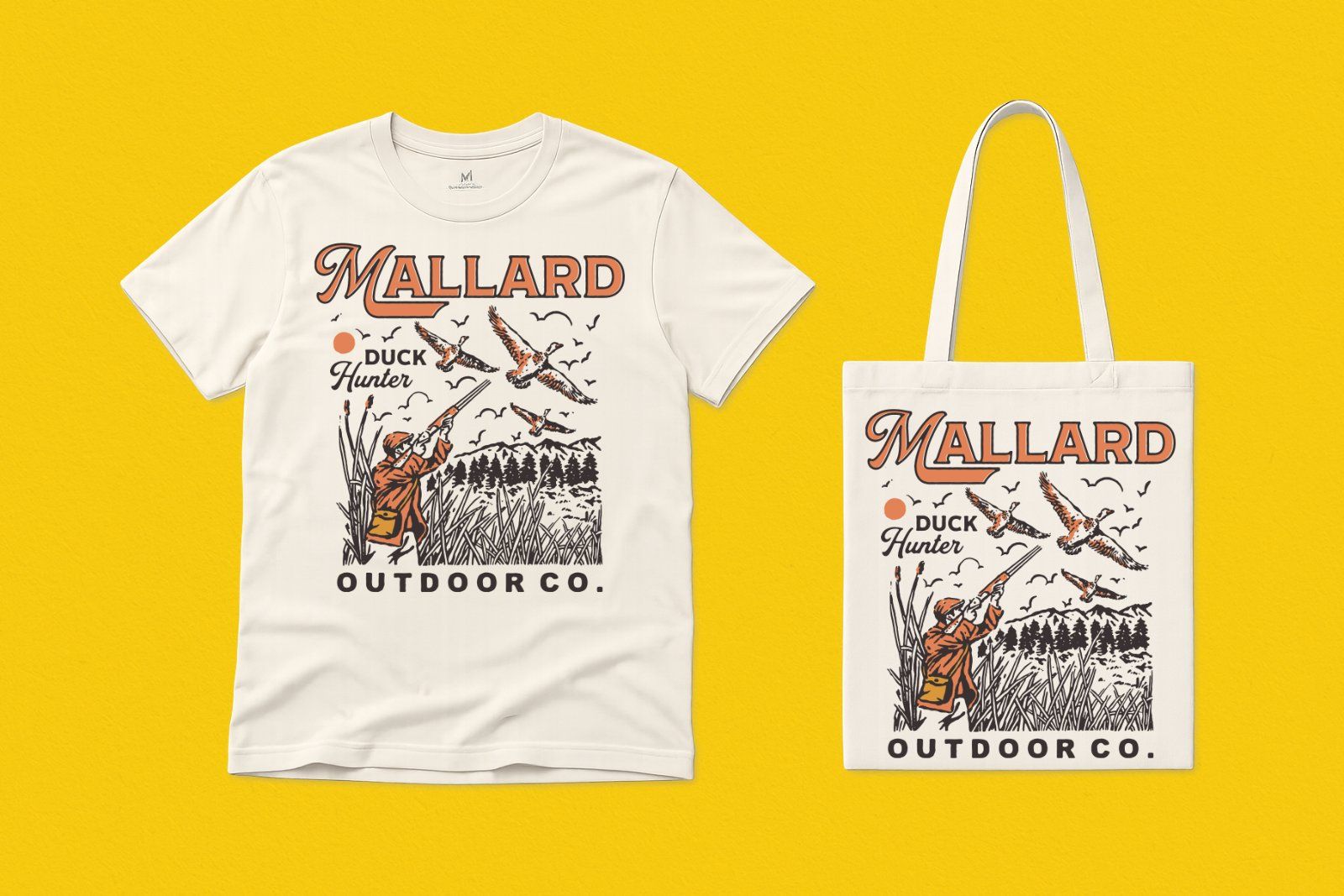 Mallard Duck Hunter – Vintage Outdoor Hunting Illustration — image 4