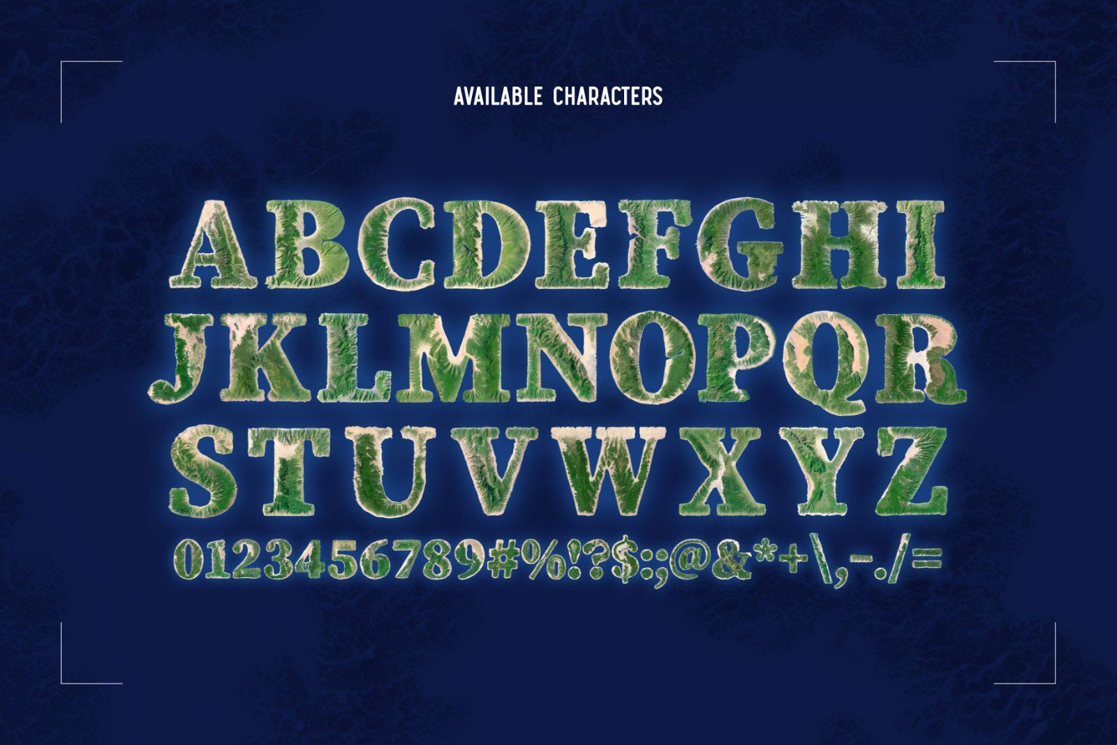 Island Map - Color Bitmap Font — image 4