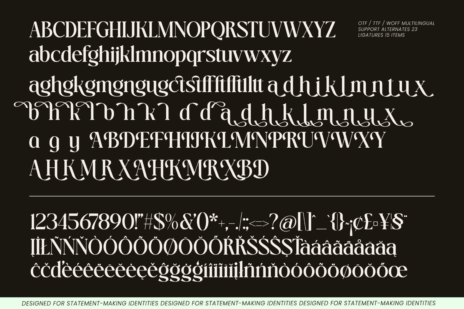Markello Decorative Swashes Serif — image 8