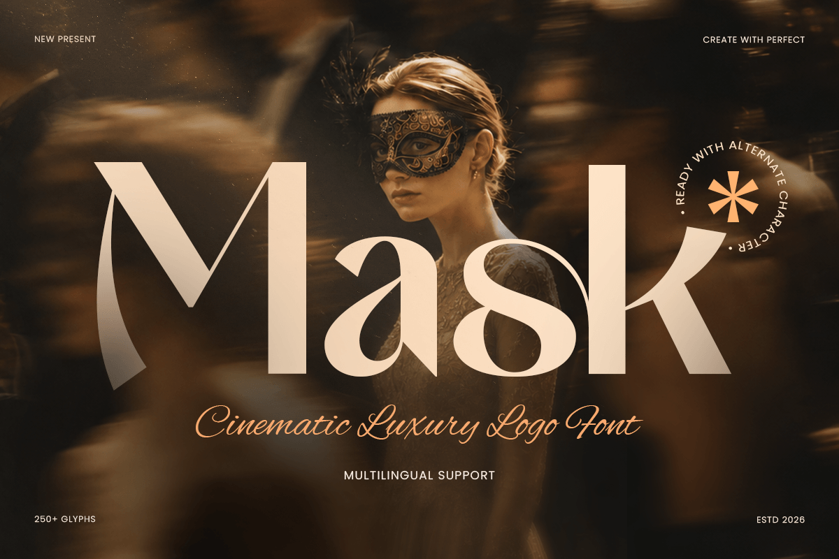 Mask-Cinematic Luxury Font — image 1