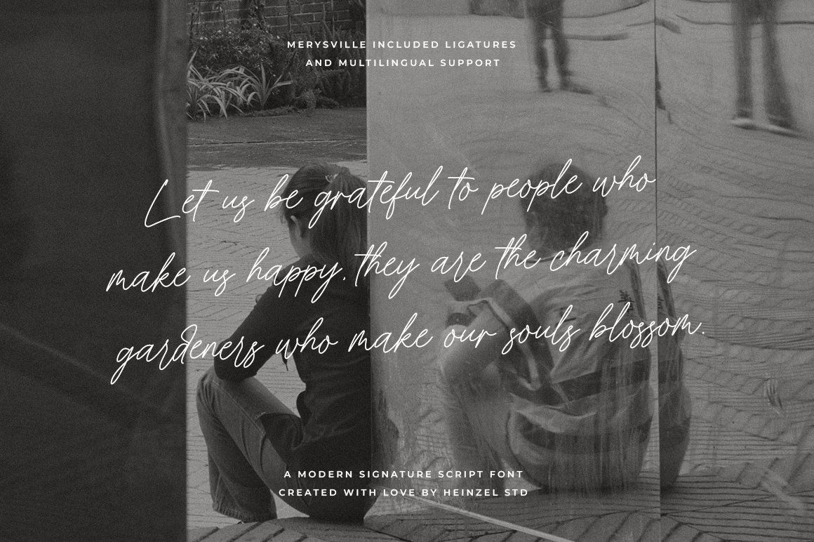 Merysville Modern Signature Script Font with Swashes — image 18