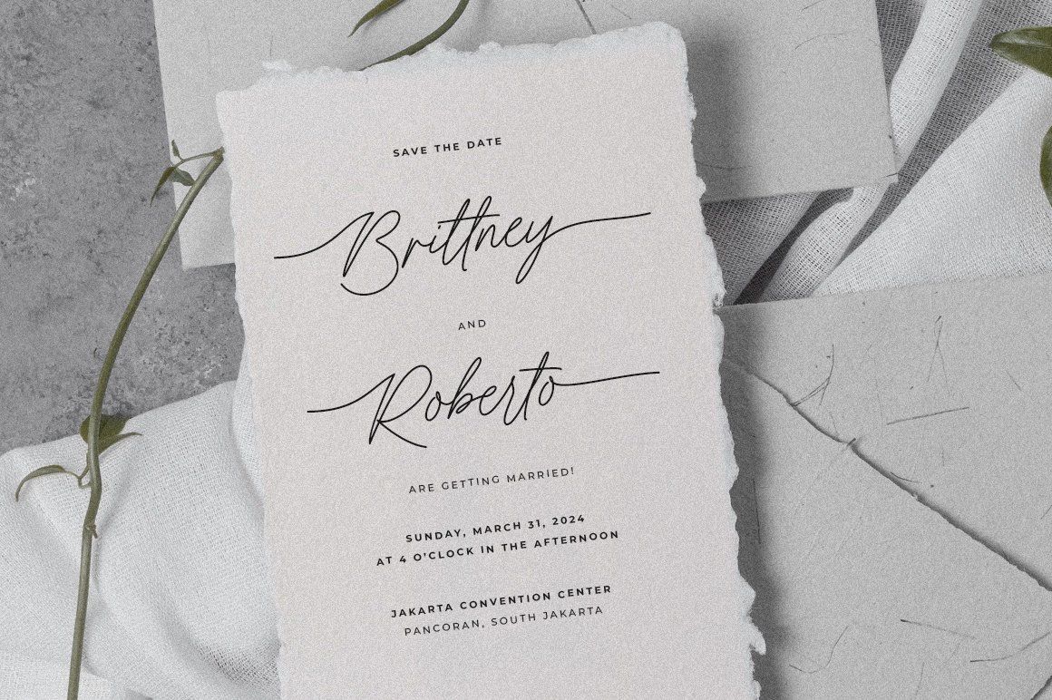Merysville Modern Signature Script Font with Swashes — image 2