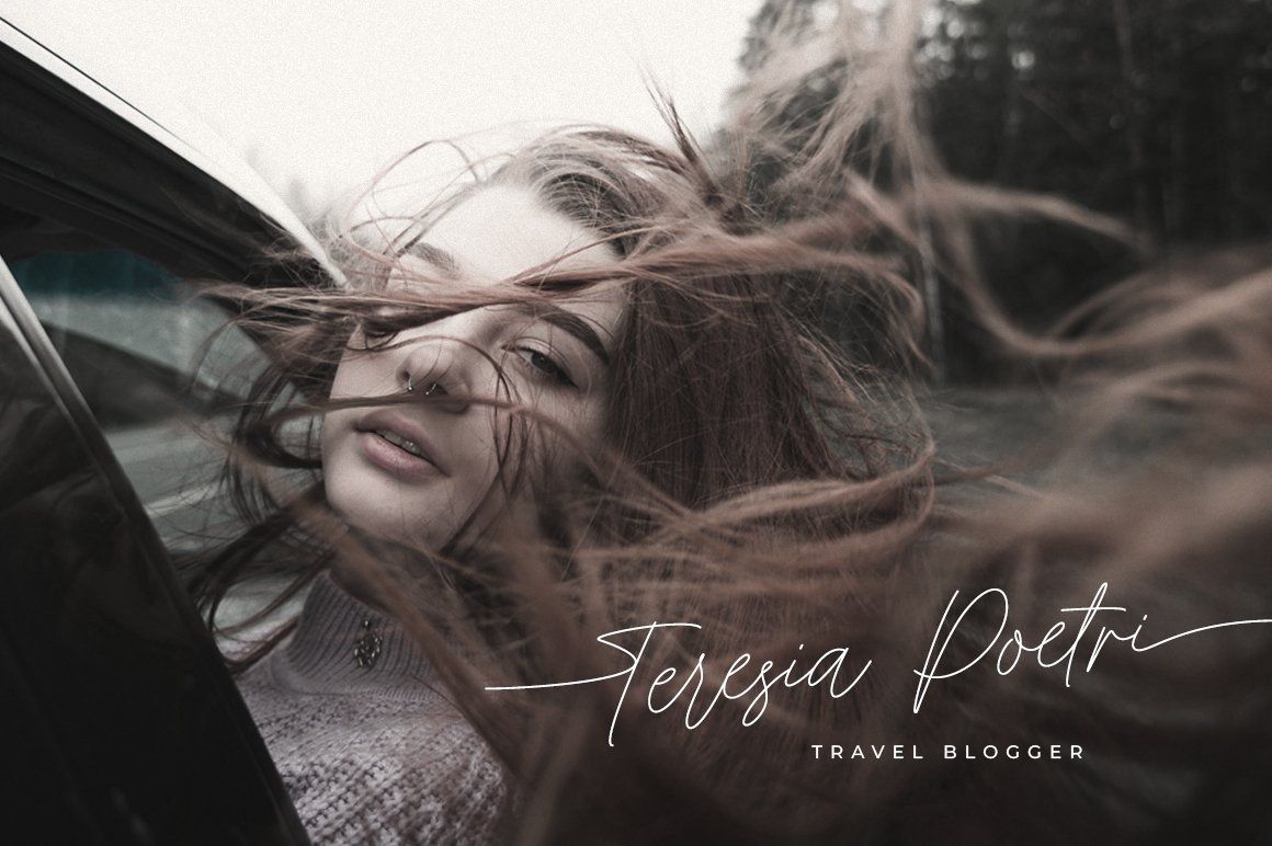Merysville Modern Signature Script Font with Swashes — image 3