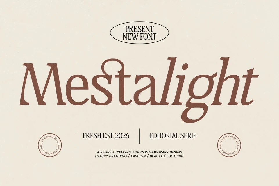 Mestalight Elegant Editorial Serif