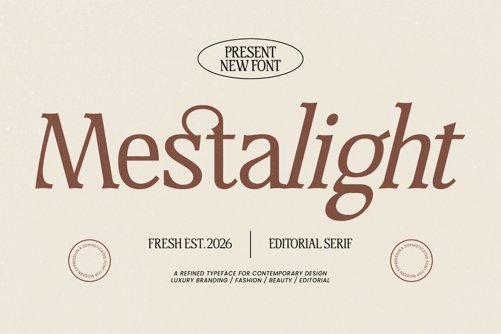 Mestalight Elegant Editorial Serif — image 1