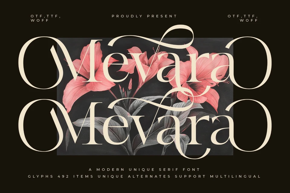 Mevara - Elegant Serif with Flourish
