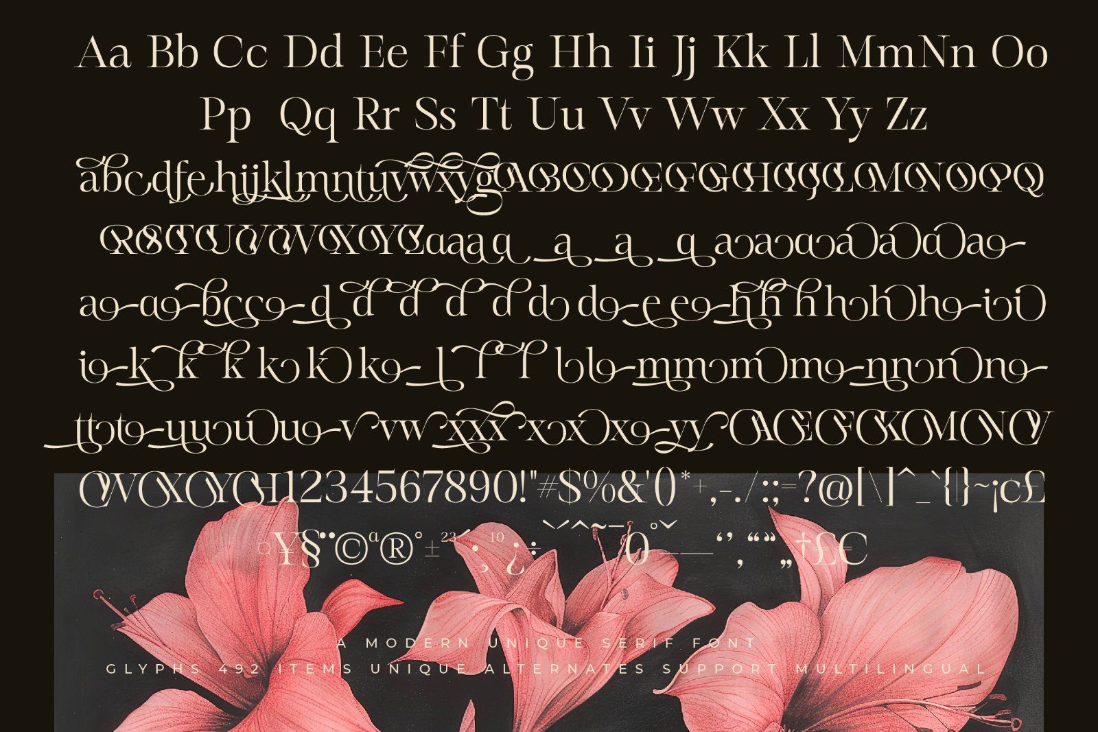 Mevara - Elegant Serif with Flourish — image 14