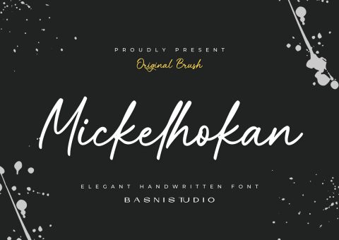 Mickelhokan a Handwritten Font