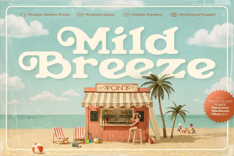 Mild Breeze Font Family