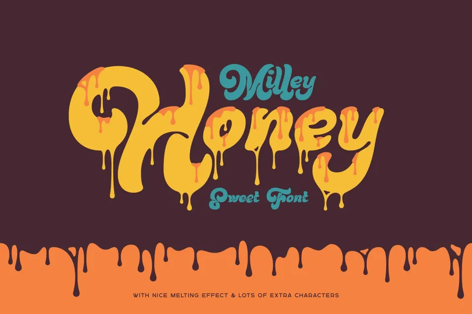 Milley Honey — Sweet Melting Font