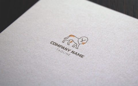 Minimal Lion Logo Template-09-22