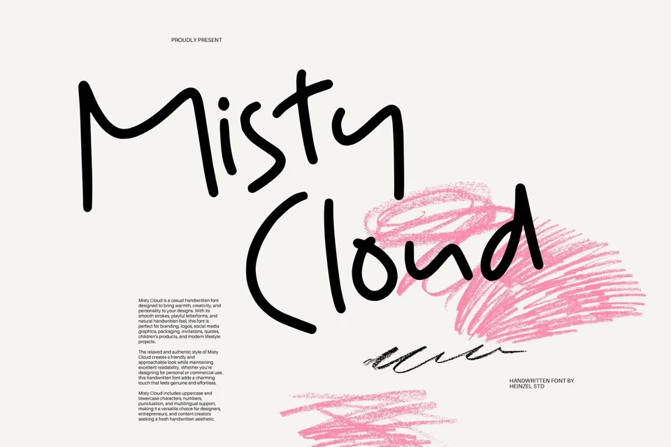 Misty Cloud Casual Handwritten Font