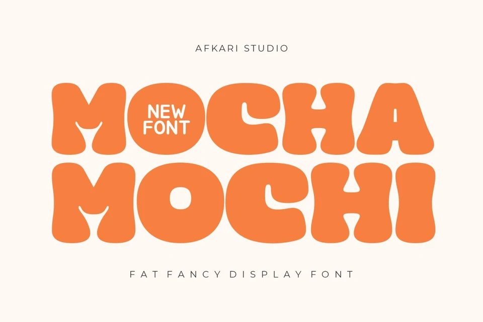 Mocha Mochi - Fat Fancy Display Font