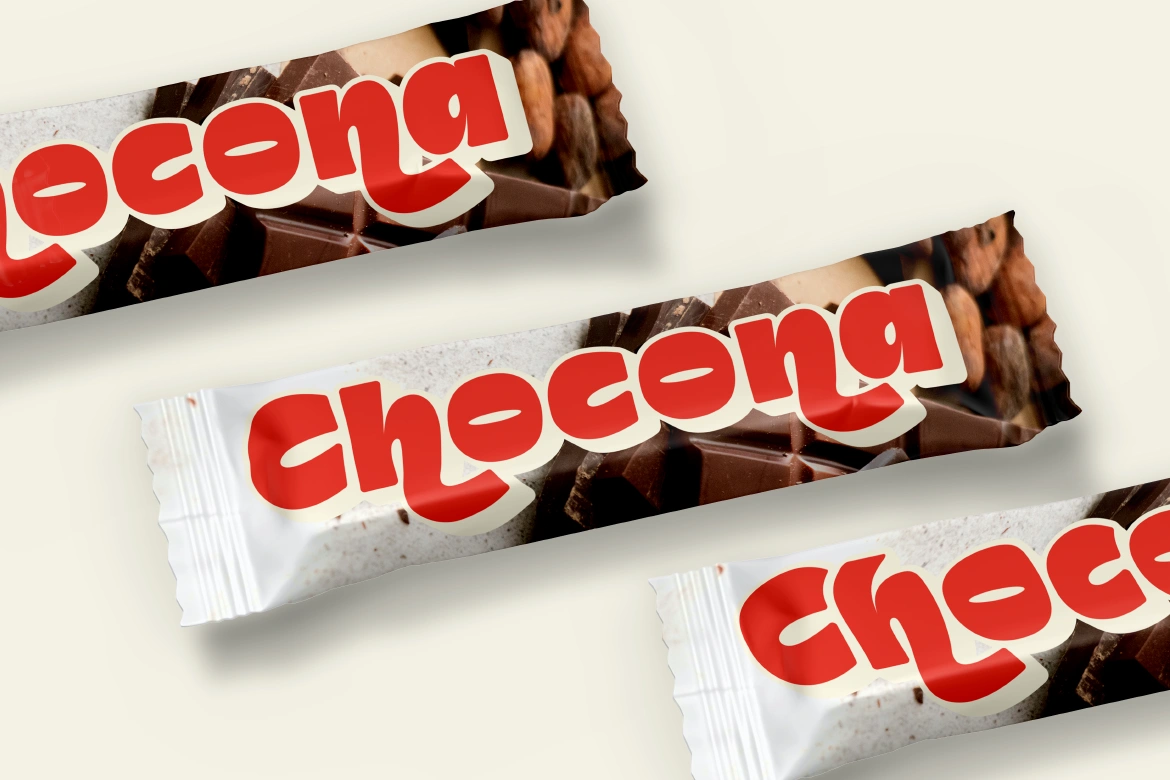 Mochilo Outline Chunky Food Display Font — image 8