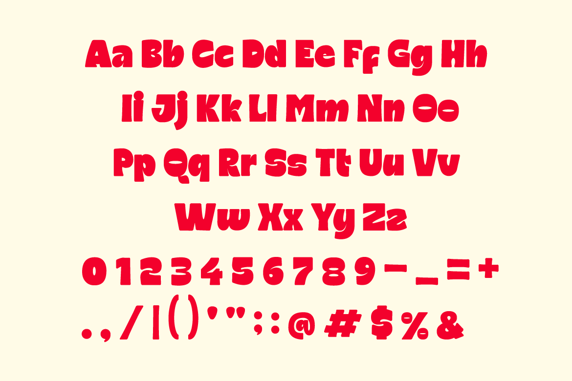 Mochilo Food Playful Font