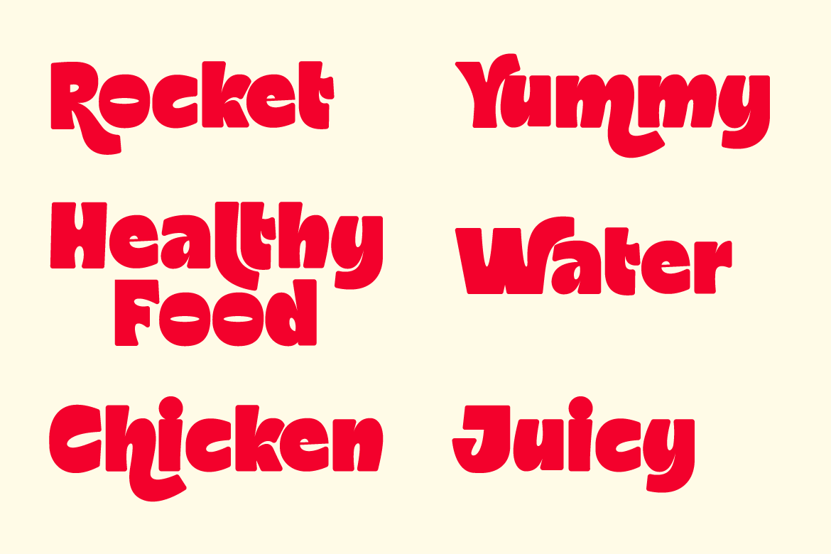 Mochilo Food Playful Font
