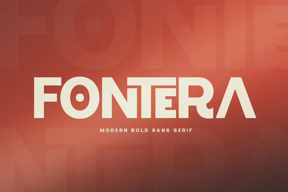 Fontera - Bold Sans Serif Font