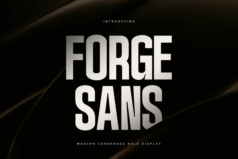 Forge Sans | Modern Bold Condensed Display